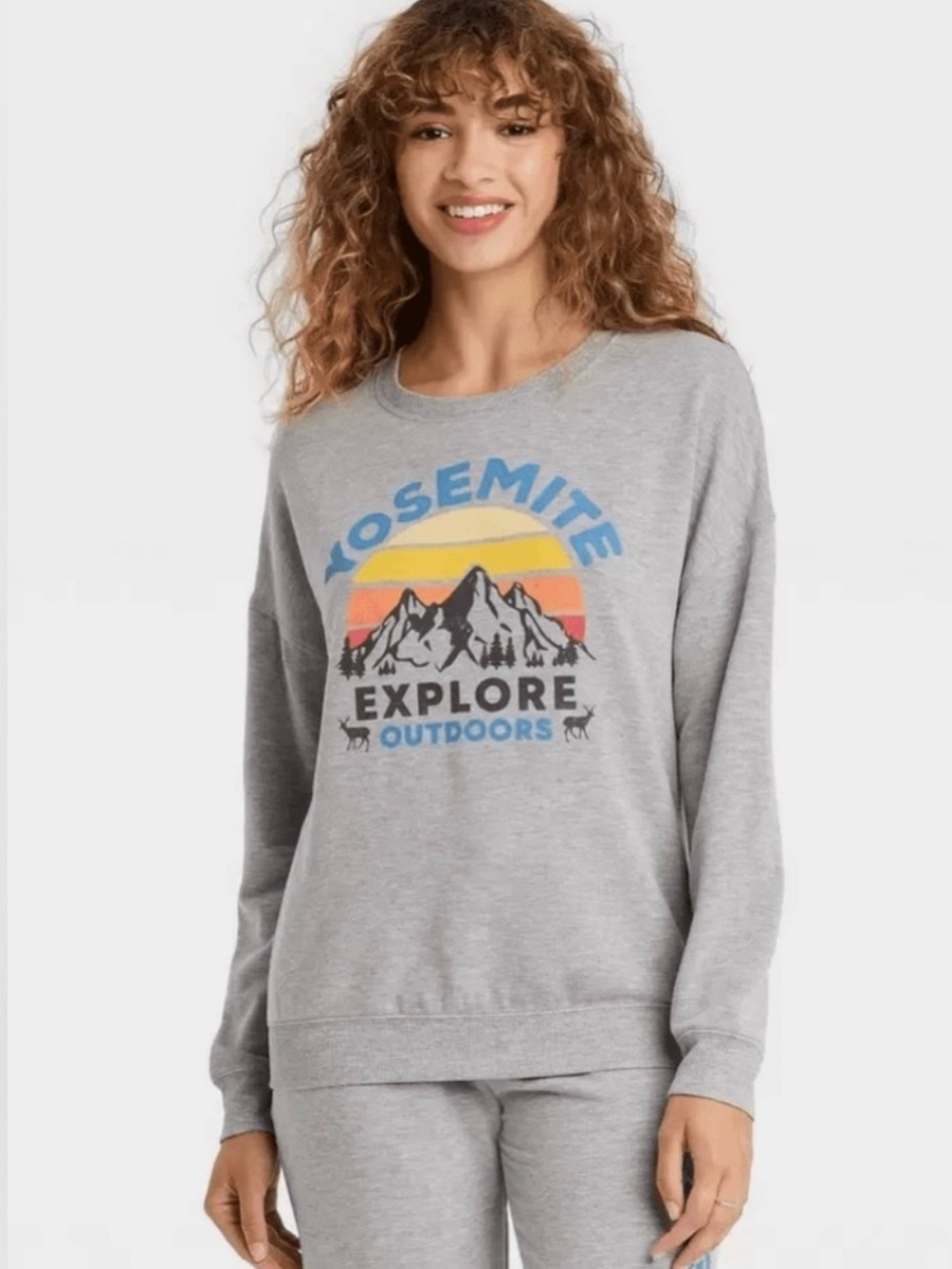 Zoe + Liv Yosemite Women’s Sweatsuit, Gray Explore Outdoors, New Without Tags